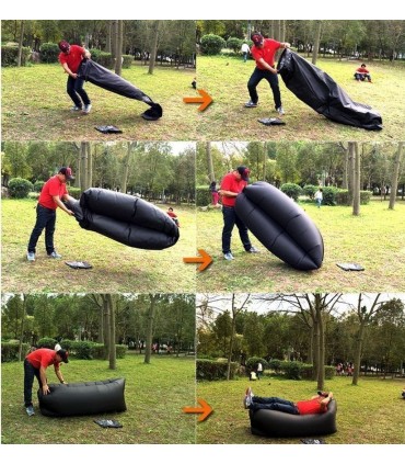 Самонадуващ се дюшек, легло, шезлонг, барбарон Lazy Bag