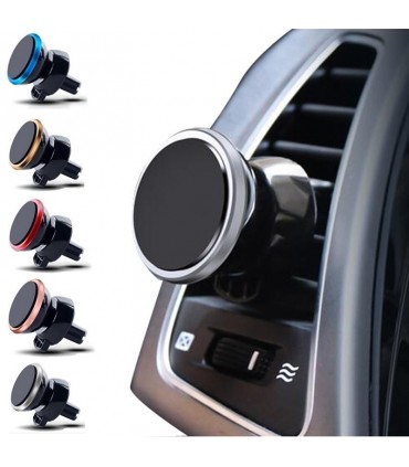 Магнитна стойка за телефон със захващане към вентилационната решетка на кола