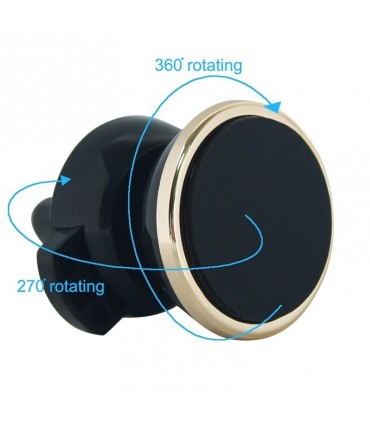 Магнитна стойка за телефон със захващане към вентилационната решетка на кола