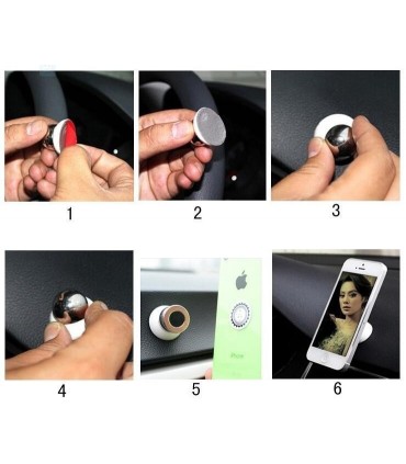 Универсална залепваща се магнитна стойка за телефон