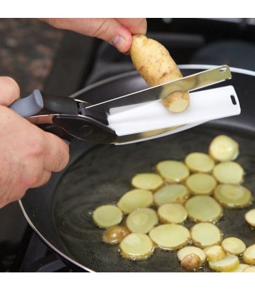 Ножица 2 в 1 за зеленчуци и месо Clever Cutter С ПОДАРЪК дъска за рязане