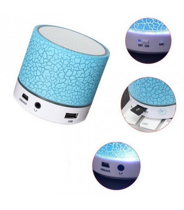 LED  Малка преносима bluetooth колонка за телефон