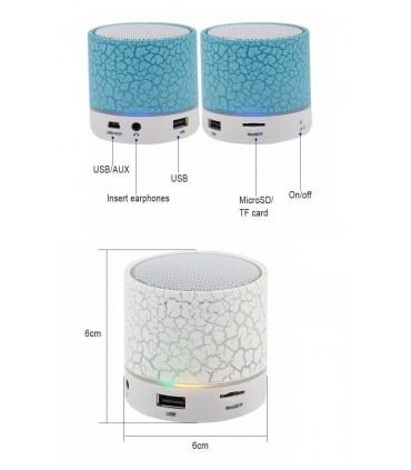 LED  Малка преносима bluetooth колонка за телефон