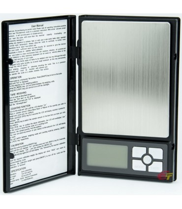 Мини електронна везна - джобна , бижутерска , златарска Notebook до 0.5кг.
