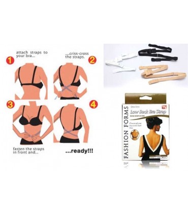 КОМПЛЕКТ УДЪЛЖИТЕЛИ ЗА СУТИЕН ЗА ГОЛ ГРЪБ LOW BACK BRA STRAP