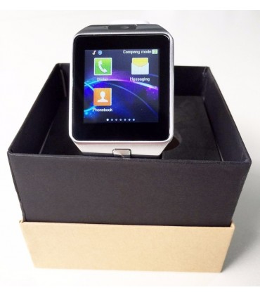 Смарт часовник DZ 09 Водоустойчив, Часовник-Телефон със sim карта, Bluetooth, Камера