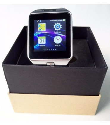 Смарт часовник DZ 09 Водоустойчив, Часовник-Телефон със sim карта, Bluetooth, Камера