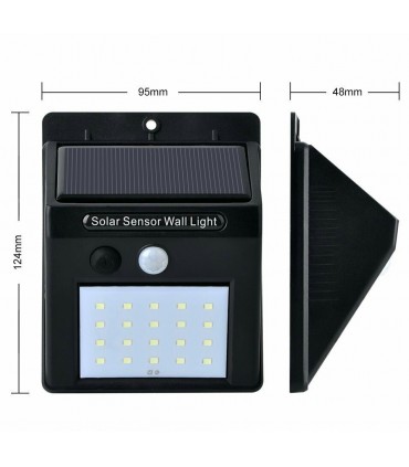 Соларна LED Лампа С PIR Датчик