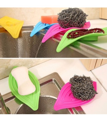 Поставка за гъба или сапун с отцеждане на водата сапунерка с вакуум