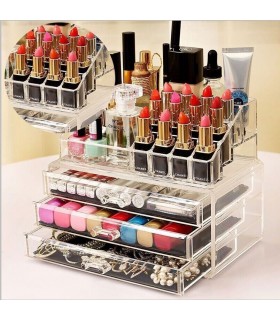 Луксозен органайзер за козметика и бижута и козметика