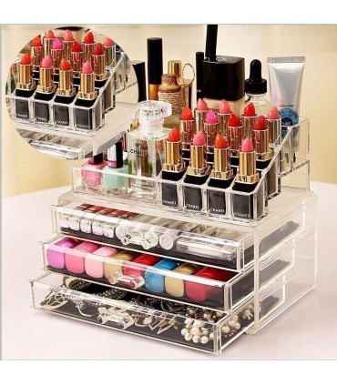 Луксозен органайзер за козметика и бижута и козметика