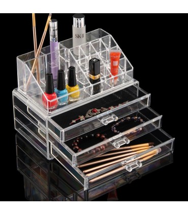 Луксозен органайзер за козметика и бижута и козметика