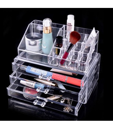 Луксозен органайзер за козметика и бижута и козметика