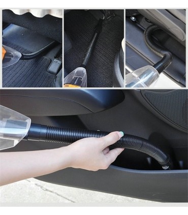 Прахосмукачка за автомобил 120W, хепа филтър, три приставки