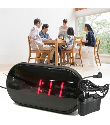 Дигитален часовник с радио и будилник