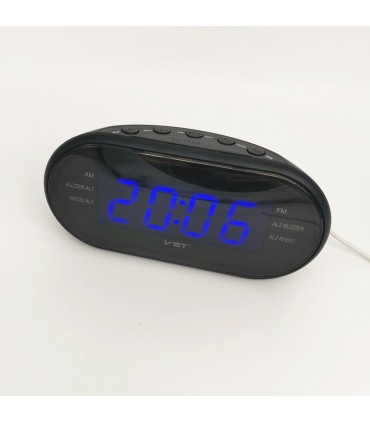 Дигитален часовник с радио и будилник