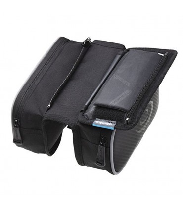 Двойна чантичка за велосипед - дисаги с джоб за телефон