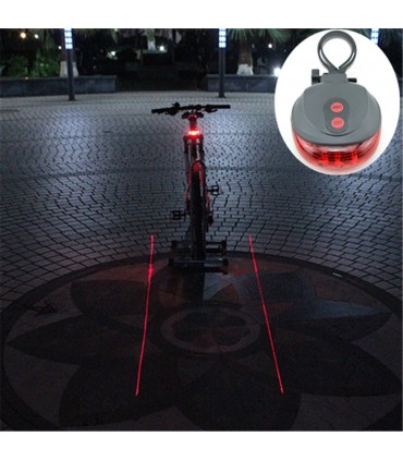 Ярък лед/Лазерен стоп за колело с няколко режима на работа