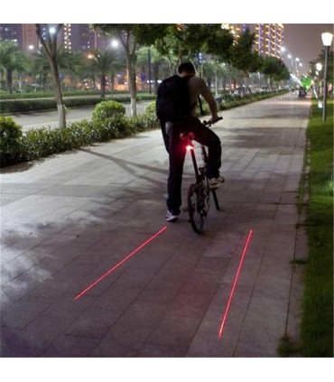 Ярък лед/Лазерен стоп за колело с няколко режима на работа