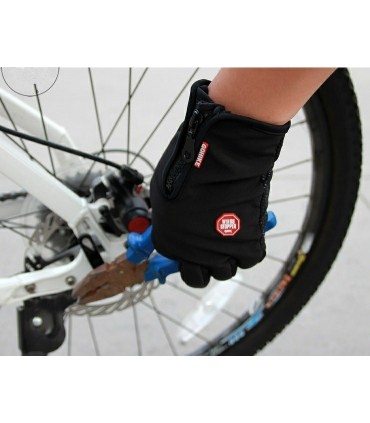 Термо ръкавици за колоездене с тъч скрийн пръсти