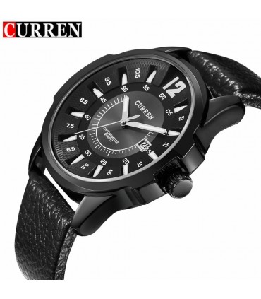 Мъжки часовник - Curren Sierra Black & Silver - 8123