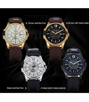 Мъжки часовник - Curren Sierra Black & Silver - 8123