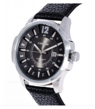 Мъжки часовник - Curren Sierra Black & Silver - 8123