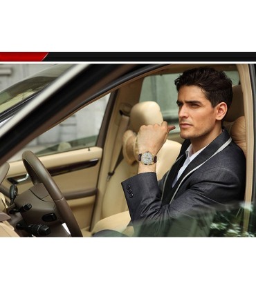 Мъжки часовник - Curren Sierra Black & Silver - 8123