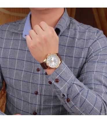 Мъжки часовник - Curren Sierra Black & Silver - 8123