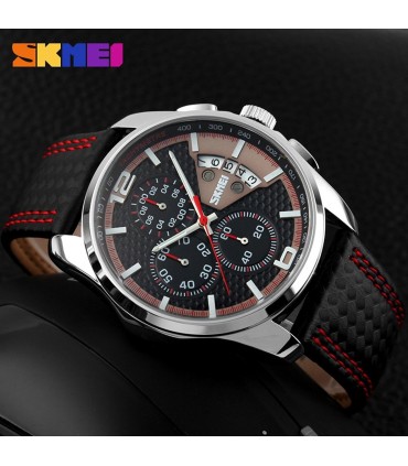 Елегантен мъжки часовник с хронограф Skmei 9106