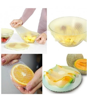 Универсални силиконови капаци Stretch and Fresh 3 бр.