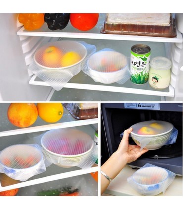 Универсални силиконови капаци Stretch and Fresh 3 бр.