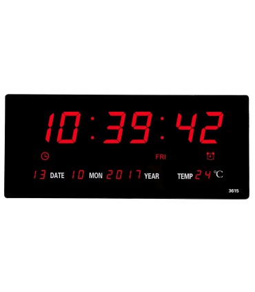 Голям стенен LED електронен часовник JH 3615
