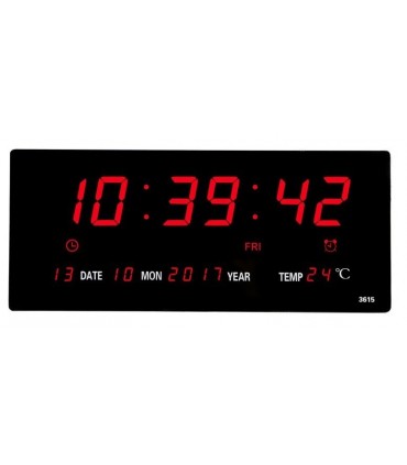 Голям стенен LED електронен часовник JH 3615