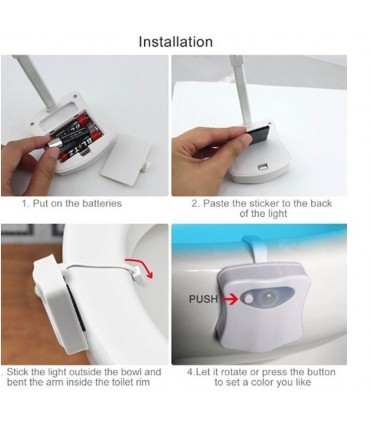 TOILIGHT LED осветление за тоалетна със сензор за движение
