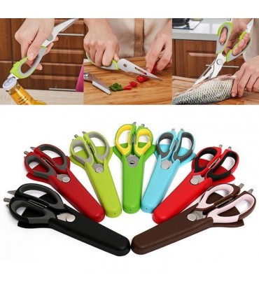 Мултифункционална домакинска ножица 7 в 1 и магнитна стойка