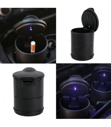 ПЕПЕЛНИК ЗА КОЛА С ЛЕД ЛАМПА