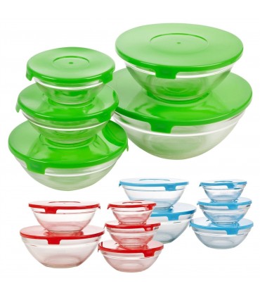 Комплект купи 5 бр, Стъклени с Капак против протичане