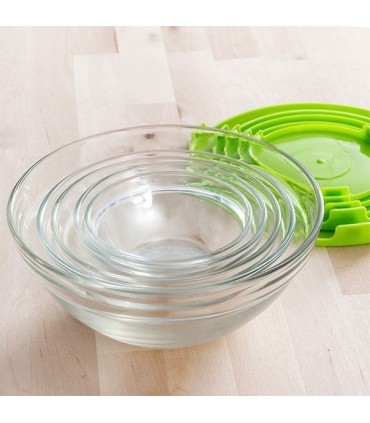 Комплект купи 5 бр, Стъклени с Капак против протичане