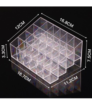ОРГАНАЙЗЕР ЗА 24 ЧЕРВИЛА LIPSTICK SHELF