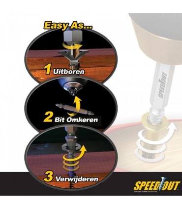 Екстрактори за скъсани болтове, Комплект 4 бр.