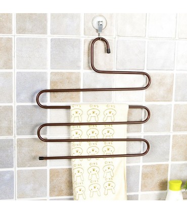 S образна закачалка за панталони и поли, органайзер