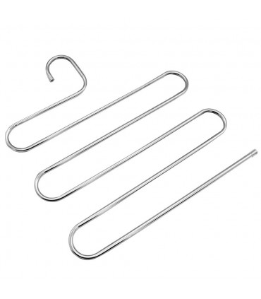 S образна закачалка за панталони и поли, органайзер