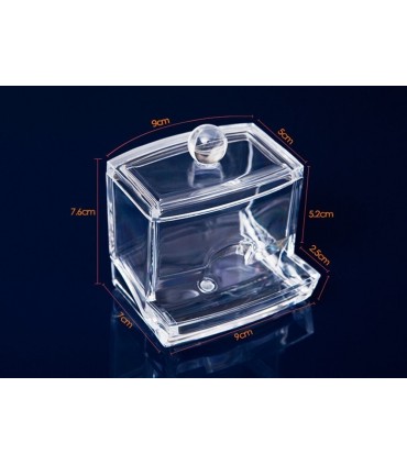 Комплект кутии за съхранение на тампони за грим и клечки за уши