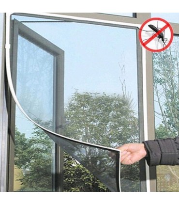 Мрежа за прозорци против насекоми с велкро лента