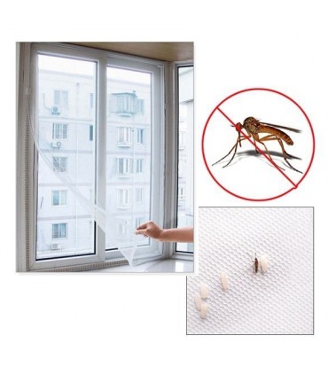 Мрежа за прозорци против насекоми с велкро лента