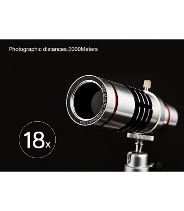 Мобилен телеобектив комплект със статив за Мобилен телефон18X zoom