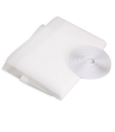 Мрежа за прозорци против насекоми с велкро лента