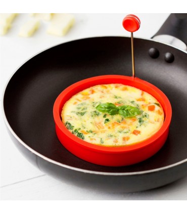 кръгла силиконова форма за пържени яйца ринг за омлети и мини палачинки