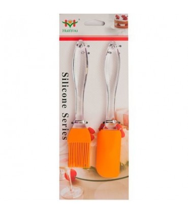 Кухненски комплект силиконова шпатула и четка